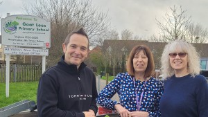 Goat lees school Ashford Roots and Shoots Jane Goodall Etienne SIBILLE with executive director