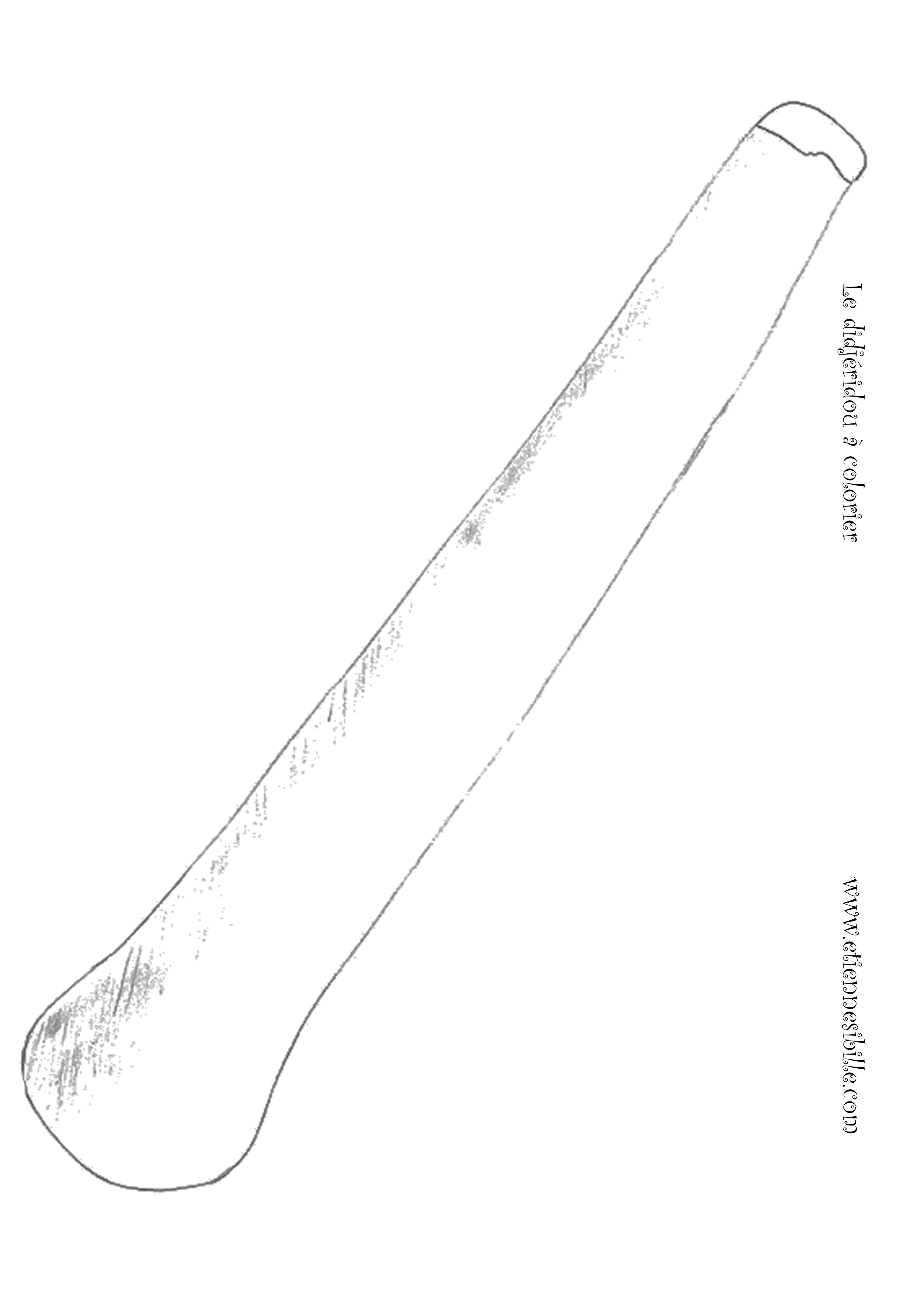 coloriage instrument didjeridou Etienne SIBILLE