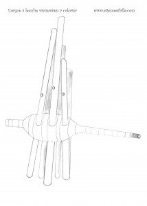 coloriage instrument orgue a bouche vietnamien Etienne SIBILLE